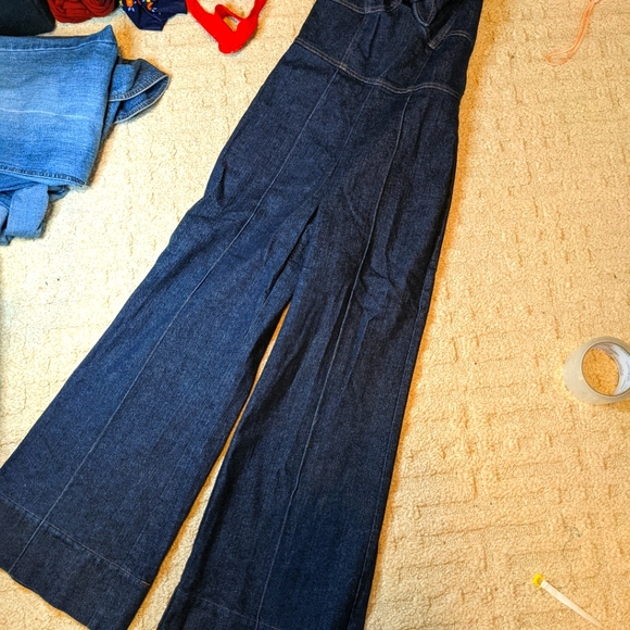 RARE Betsey Johnson Denim Jumpsuit - Picture 4 of 6